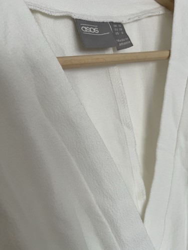 Asos wickelkleid weiß - asos,