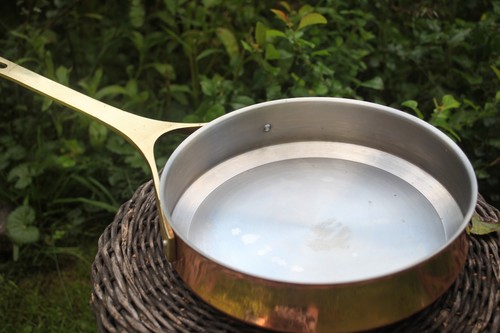 Vintage kupfer bratpfanne - vintage,