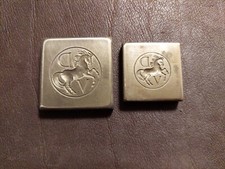 BUCHBINDER 2 x Messing Präge