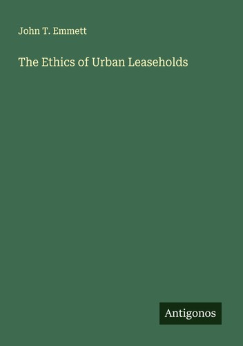 The ethics urban leaseholds - ethics, of
