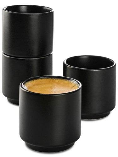 Espressotassen schwarz 70ml - 4,