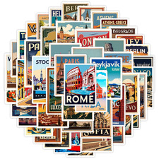 50 Stück Europa Sticker