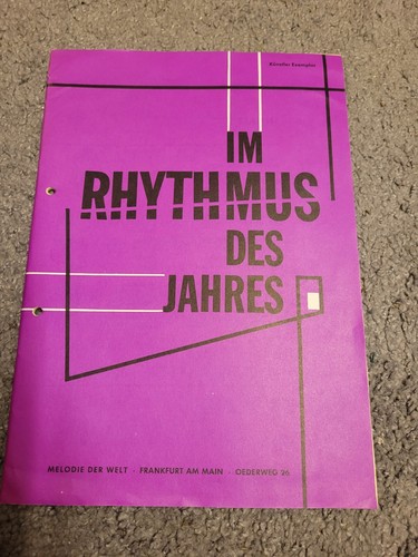 Rhythmus des jahres notenheft - rhythmus,