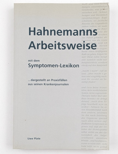 Buch hahnemanns arbeitsweise - buch:,