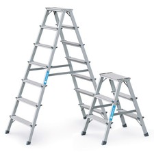 Zarges genietete Bockleiter Scana B eloxiert