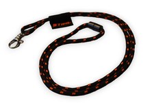 Stihl Schlüsselband Karabiner Lanyard Schlüsselanhänger Schwarz Orange 54cm 