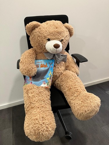 Xxl teddybär 115cm braun - 115cm,