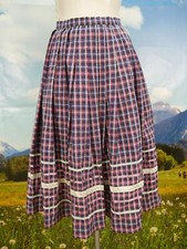 Trachtenrock lila Baumwolle