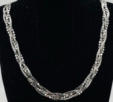 925/- Silberkette, geflochten