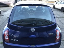 Nissan Micra K12 Heckklappe mit Heckscheibe Kofferklappe BW6 Dark Blue Perl