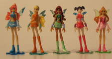 (1429) TOP!! 5er Satz WINX CLUB (ohne Tecna) + 5 BPZ von FERRERO D 2006