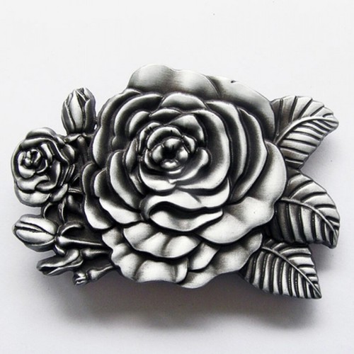 Buckle western rose - western,