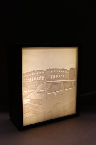 Lithophanie lampe druck - lampe,,