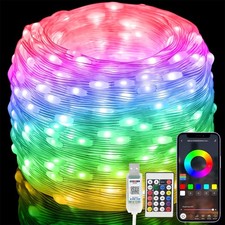 20M 200LED Lichterkette Fernbedienung & App Steuerung, 99+ Modi Sync Musik Timer