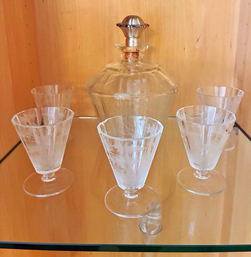 Glas karaffe set - glas, mit