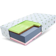 Matratze SAVONA 7 Zonen 100x200 cm H3 H4 22 cm Kokos Latex Visco Aloe Vera Bezug