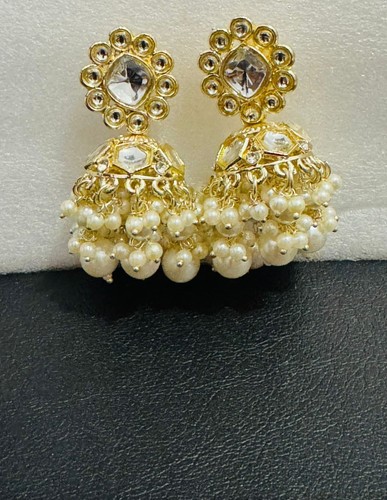 Vergoldete jhumka ohrringe - vergoldete,