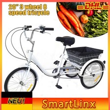 8 Gänge 20 zoll 3-Rad Dreirad