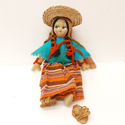 97715 alte stoffpuppe - stoffpuppe, l:ca