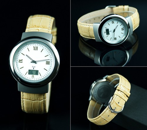 Funkarmbanduhr lederarmband - funkarmbanduhr,