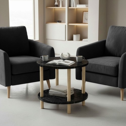 Couchtisch rund beistelltish - beistelltish, 2