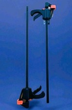 2x Einhandzwinge Schnellspannzwinge 600mm Schraubzwinge Klemme Spanner Holz Neu 