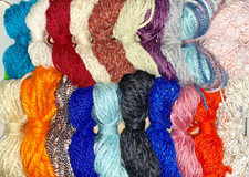 20 neue Wollreste zum Basteln Stricken Häkeln usw....(4