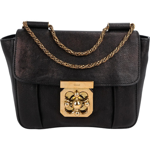 Chloé black leather elsie - leather,