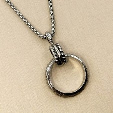 Halskette mit ring anhänger - mit,