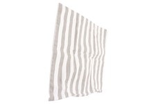 TCHIBO Dekokissen Bezug Grau Gestreift Baumwolle Modern Kissenhülle