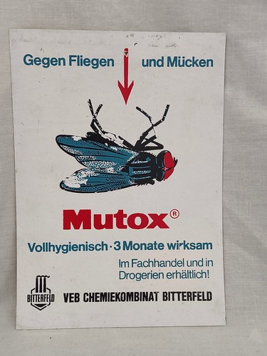 Ddr kunststoff werbeschild - ddr,
