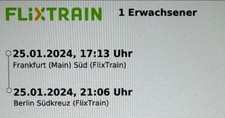  2 x FlixTrain Frankfurt Main