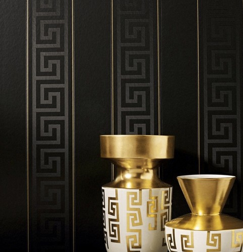 Versace greek key stripe - stripe, black