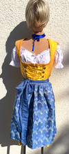 STEINDL MIDI Dirndl gelb 100 %