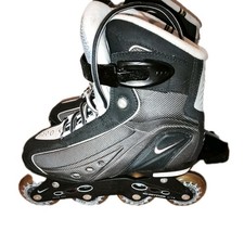 Nike Rollerblades Inline Skates N-Dorfin grau blau + Anleitung + Werkzeuge Damen 9 sehr guter Zustand ++