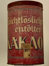 Große Vintage Blechdose, KAKAO - ca. 32x20 cm