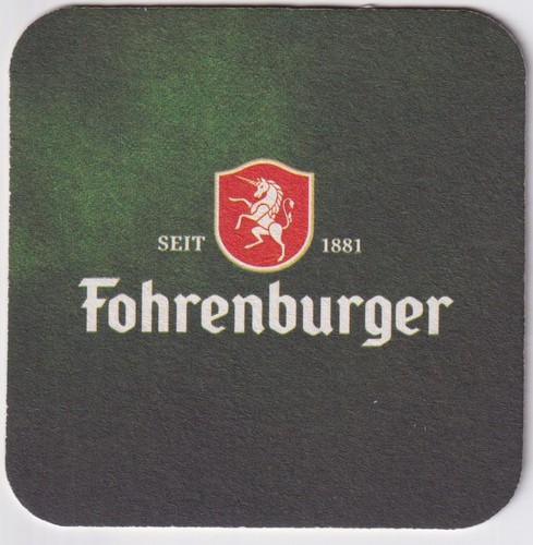 Bierdeckel fohrenburger - bierdeckel,