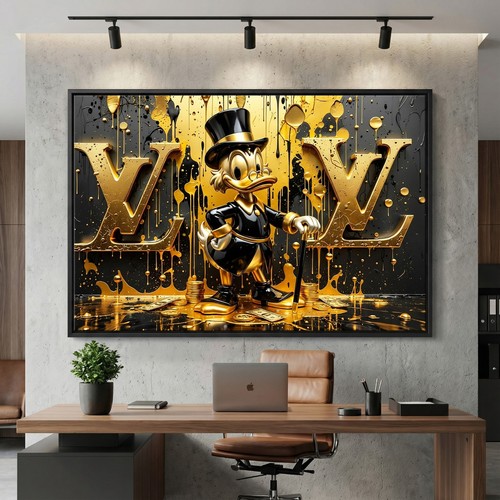 Pop art gold dagobert - art,