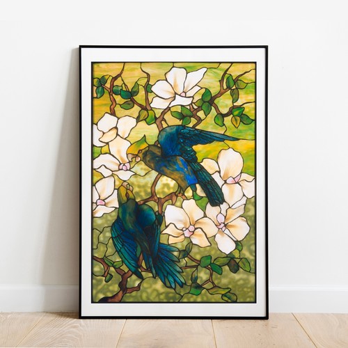 Kunstdruck tiffany hibiskus - kunstdruck,