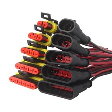 Steckverbindung 2-6 Polig Auto Stecker Steckverbinder Wasserdicht KFZ Kabel