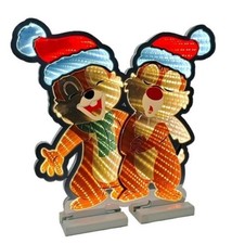 Disney Weihnachtsfigur Chip und Chap mit Beleuchtung 40 cm