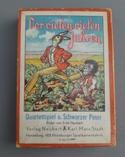 DDR Kartenspiel Quartett VEB Altenburg vollständig original verpackt 50er Jahre