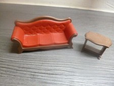 Playmobil  zum Nostalgie Puppenhaus Das rote Sofa mit Beistelltisch