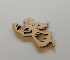 10/24 C4 Puppenstube kleines Fensterbild fliegender Engel Weihnachten Erzgebirge