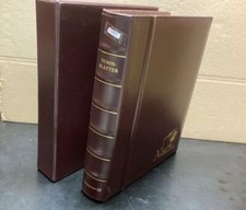 Deutsche Post Numisblatt - Album Ringbinder+Schuber  4 Ringe leer braun