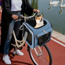 Fahrrad Haustierträger Haustiertransporttasche Haustier-Reisetasche mit Kissen