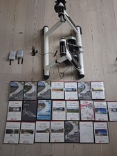 Elite Real Axiom Rollentrainer Rolle Rennrad mit DVD Strecken weltweit 1500€ !!