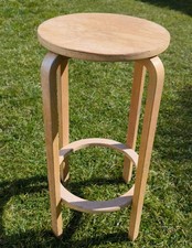 Alvar Aalto  Stil Bugholz Barhocker Ikea Frosta Vintage 75,5 cm 1990 Stuhl Retro