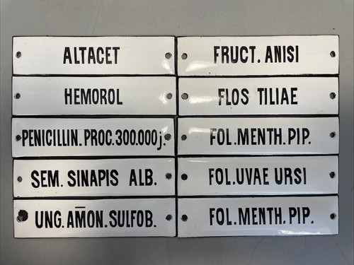 Alte emaille schild - 10,