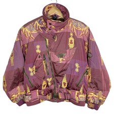 Jacke Parka Ski Grafik All Over Print Vintage 80’s Emmegi (Made In Austria)